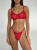 AMSTERDAM Red Set with Adjustable Thong