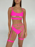 MIMI Set with V Thong and Belt